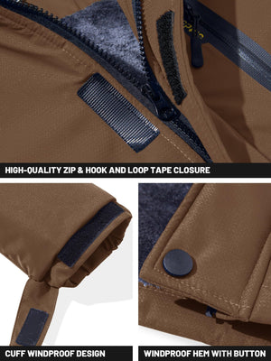 TACVASEN Royal Blue Insulated Fleece Lined Winter Snow Jacket