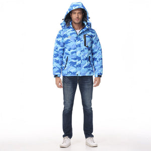 TACVASEN Royal Blue Insulated Fleece Lined Winter Snow Jacket