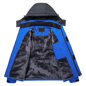 TACVASEN Royal Blue Insulated Fleece Lined Winter Snow Jacket