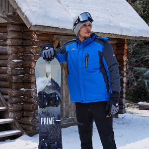 TACVASEN Sapphire Blue Insulated Fleece Lined Winter Ski Jacket