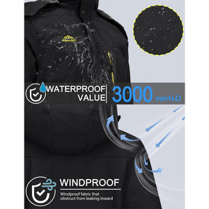 TACVASEN Sapphire Blue Insulated Fleece Lined Winter Ski Jacket