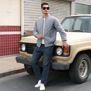 Men's Winter Bomber Jacket Thermal Warm Padded Windbreaker - google_men_lightweight_jacket