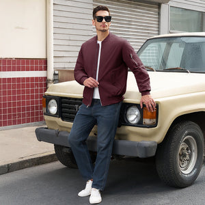 Men's Winter Bomber Jacket Thermal Warm Padded Windbreaker - google_men_lightweight_jacket