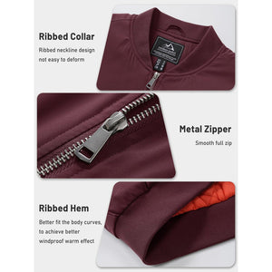 Men's Winter Bomber Jacket Thermal Warm Padded Windbreaker - google_men_lightweight_jacket