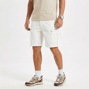 TACVASEN White Quick Dry Hiking Cargo Shorts