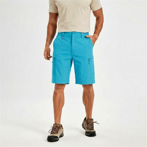 TACVASEN Ice Blue Quick Dry Hiking Cargo Shorts
