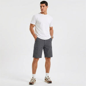 TACVASEN Dark Grey Quick Dry Hiking Cargo Shorts
