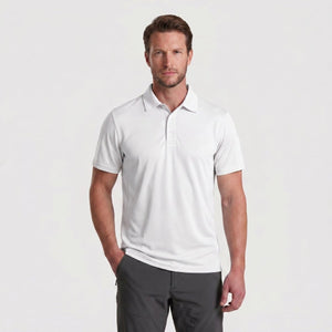TACVASEN White Quick Dry Tactical Polo Top Short Sleeve Shirt