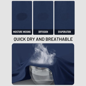 TACVASEN Blue gray UPF 50+ Lightweight Quick Dry Outdoor Tee