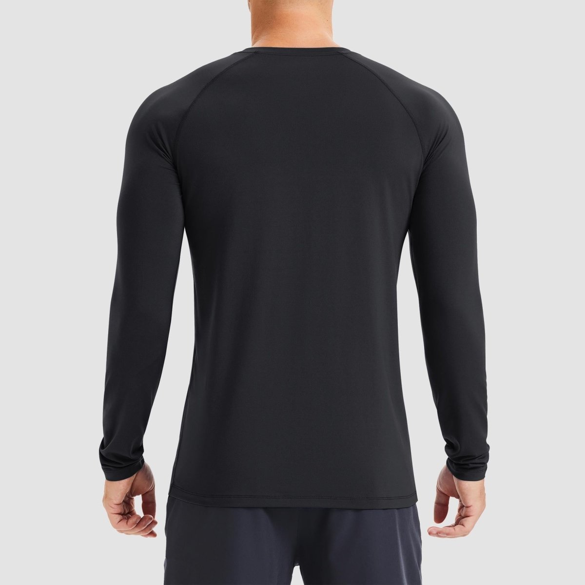 TACVASEN Black UPF 50+ Lightweight Quick Dry Outdoor Tee