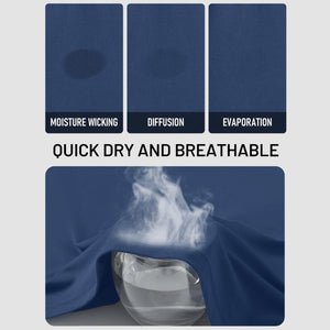 TACVASEN Blue gray UPF 50+ Lightweight Quick Dry Outdoor Tee