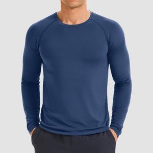 TACVASEN Blue gray UPF 50+ Lightweight Quick Dry Outdoor Tee