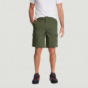 TACVASEN Army Green Utility Cargo Shorts Cotton Blend