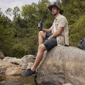 TACVASEN Khaki Mens Utility Cargo Shorts Outdoor Hiking Shorts