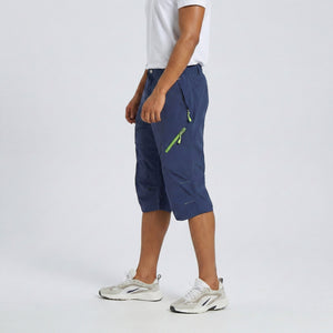 TACVASEN Sapphire Blue Utility Cargo Shorts Quick Dry Hiking Shorts
