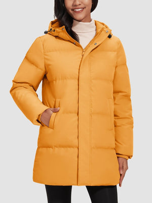 TACVASEN Ginger Women's Essential Mid-Length Down Jacket for Winter