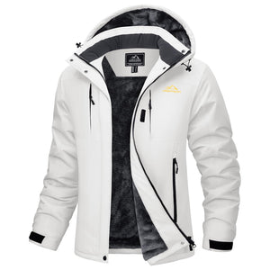 TACVASEN White Women's Insulated Ski Jacket Winter Snow Coat