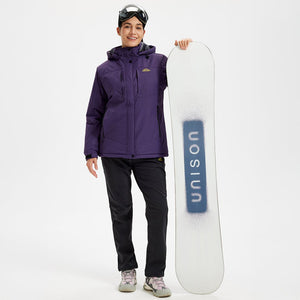 TACVASEN Deep Purple Women's Insulated Ski Jacket Winter Snow Coat