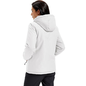 TACVASEN White Women's Insulated Ski Jacket Winter Snow Coat