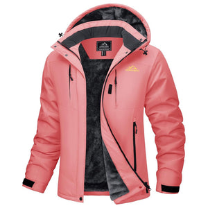 TACVASEN Pink Women's Insulated Ski Jacket Winter Snow Coat