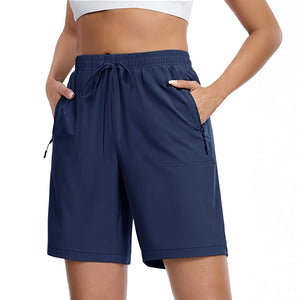 TACVASEN Navy Women's Lightweight Hiking Shorts Quick Dry with Pockets