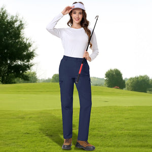TACVASEN Navy Women's Lightweight Waterproof Hiking Cargo Pants