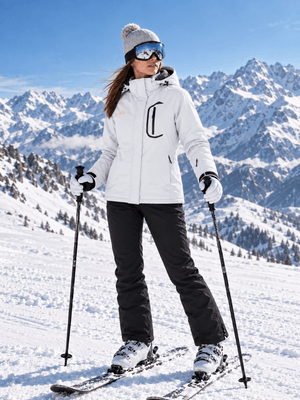 TACVASEN White Women's Winter Waterproof Insulated Warm Coat