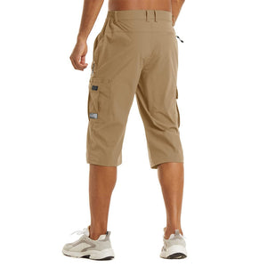 TACVASEN Khaki Utility Cargo Shorts Quick Drying