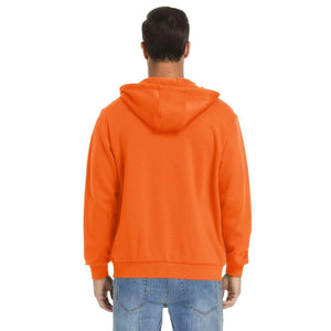 TACVASEN Orange Men's Full Zip - Up Casual Active Hoodie