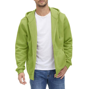 TACVASEN Olive Green Men's Full Zip - Up Casual Active Hoodie