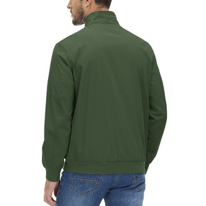 TACVASEN Army Green Men's Lightweight Casual Bomber Jacket