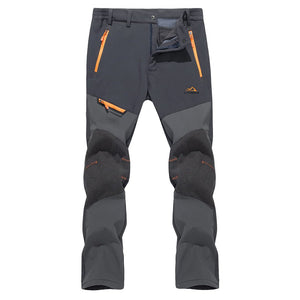 TACVASEN Dark Grey Men's Snow Hiking Water - Resistant Ski Fleece Lined Pants