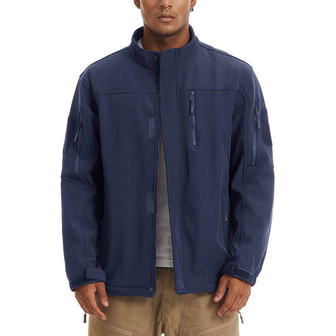 TACVASEN Navy Men's Tactical Jackets Waterproof Softshell Jacket