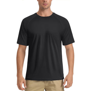 TACVASEN Blue Men's UPF 50+ Breathable Quick - Dry Outdoor Swim T-Shirt
