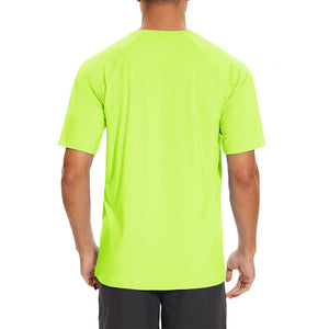 TACVASEN Cyan Men's UPF 50+ Breathable Quick - Dry Outdoor Swim T-Shirt