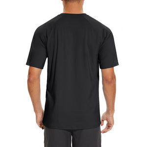 TACVASEN Blue Men's UPF 50+ Breathable Quick - Dry Outdoor Swim T-Shirt