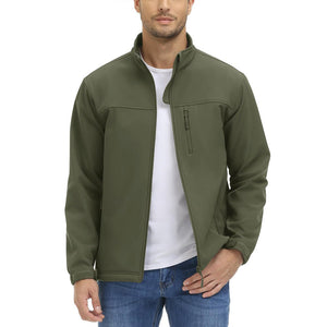 Men's Fleece Lined Softshell Waterproof Outdoor Jackets - H22M688D