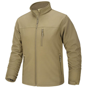 Men's Fleece Lined Softshell Waterproof Outdoor Jackets - H22M688D