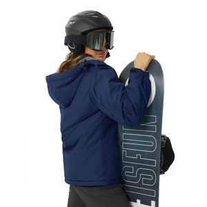 TACVASEN Navy Insulated Fleece Lined Winter Hiking Jacket