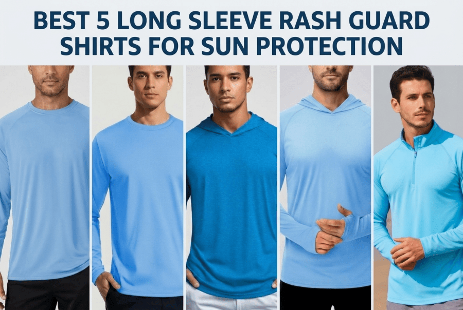 Best 5 TACVASEN Long Sleeve Rash Guard Shirts for Sun Protection - TACVASEN