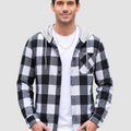 Men's Flannel Casual Lightweight Hoodies Jacket