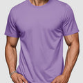 Men Plain Cotton Moisture Wicking Casual T-Shirts