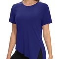 Women's Side Slit Workout Short Sleeve Shirts