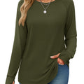 Women's Long Sleeve Shirts With Thumb Hole