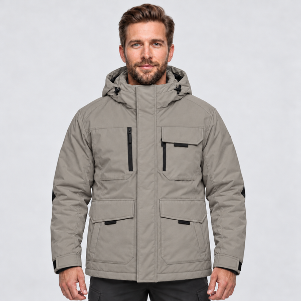 Men's Winter Waterproof Ski Jacket With 7 Pockets