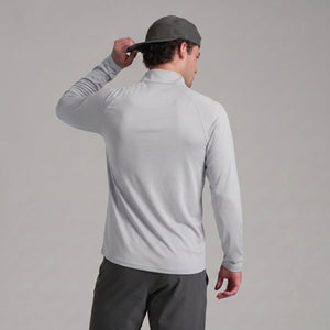 TACVASEN Light Grey+Light Grey [2 Pcs set] Athletic Shirts 1/4 Pullover Zip Sun Protection