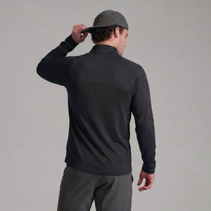 TACVASEN Black+Navy [2 Pcs set] Athletic Shirts 1/4 Pullover Zip Sun Protection