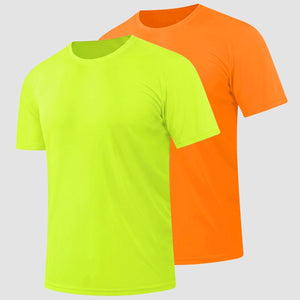 TACVASEN Navy+Navy [2 Pcs set] Lightweight Short Sleeve Sun Protection Shirt