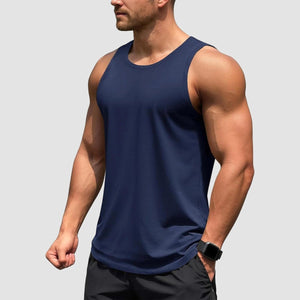 TACVASEN Navy+Light Grey+White [3 Pcs set] UPF 50+ Tank Top Gym Workout Sleeveless Muscle Shirts