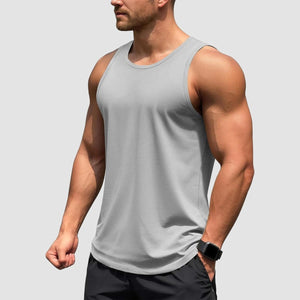 TACVASEN Navy+Light Grey+White [3 Pcs set] UPF 50+ Tank Top Gym Workout Sleeveless Muscle Shirts